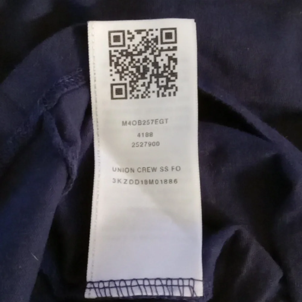 True Religion Men Navy Graphic Print Union Crew Short Sleeve T-Shirt Sz Large - Picture 4 of 6